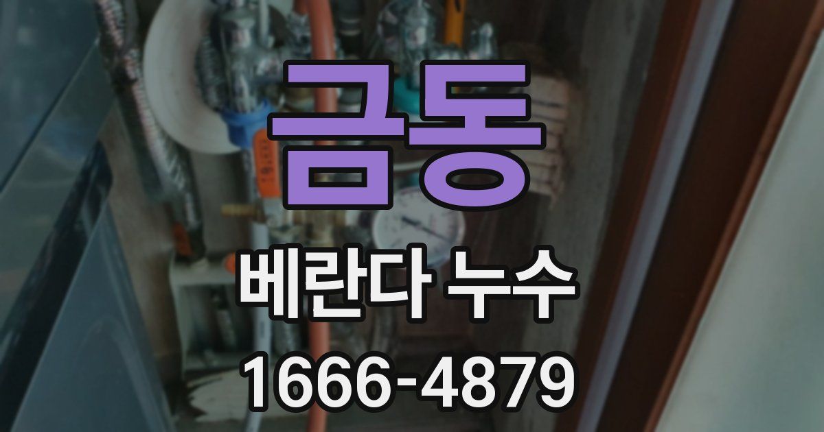 금동 베란다 누수