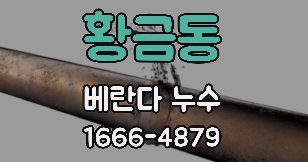 황금동 베란다 누수