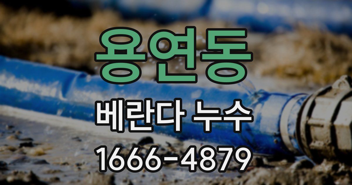 용연동 베란다 누수
