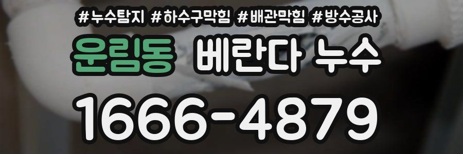 운림동 베란다 누수