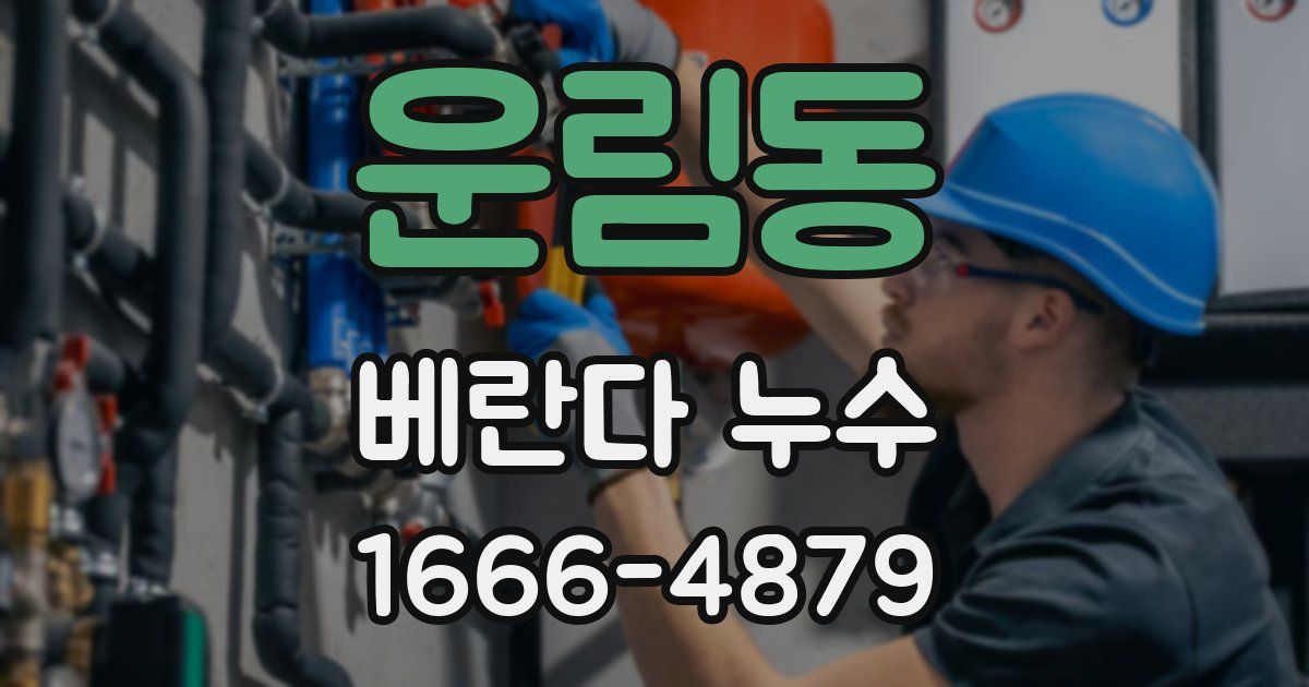 운림동 베란다 누수