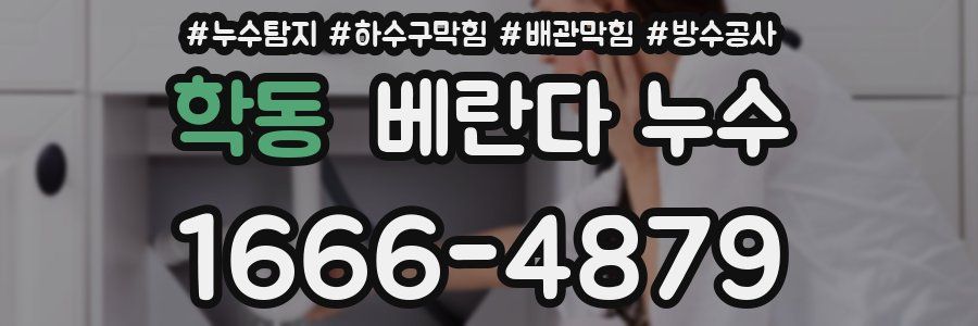 학동 베란다 누수