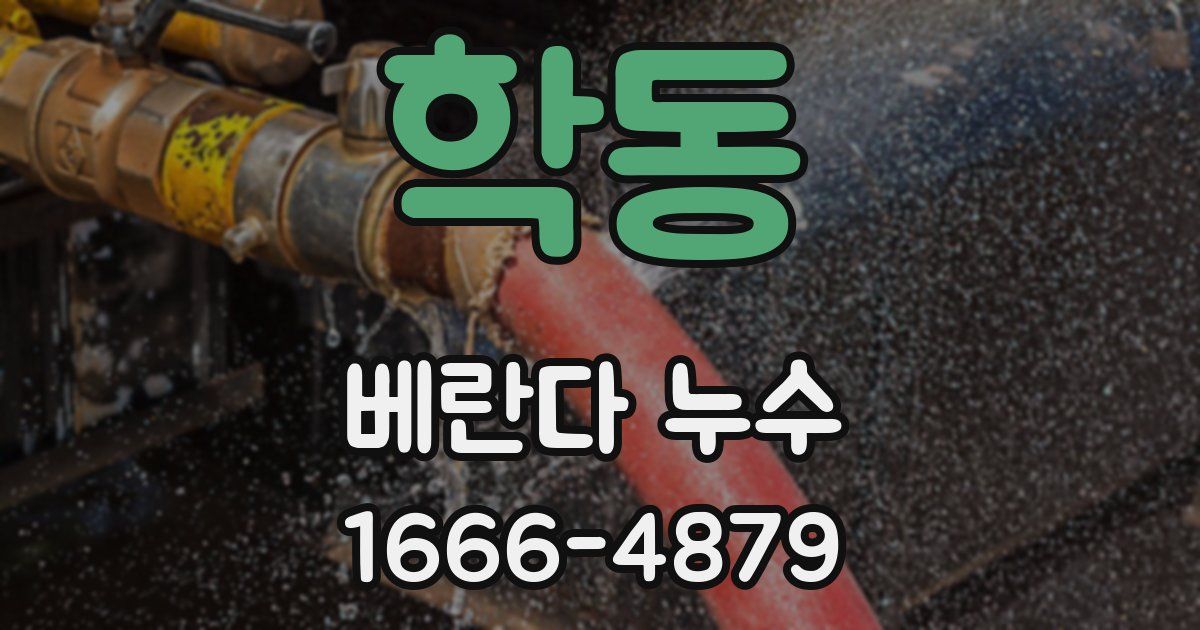 학동 베란다 누수