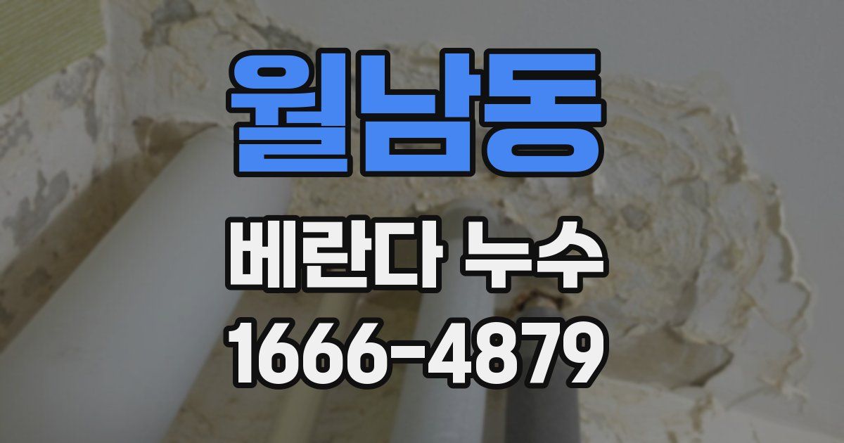 월남동 베란다 누수