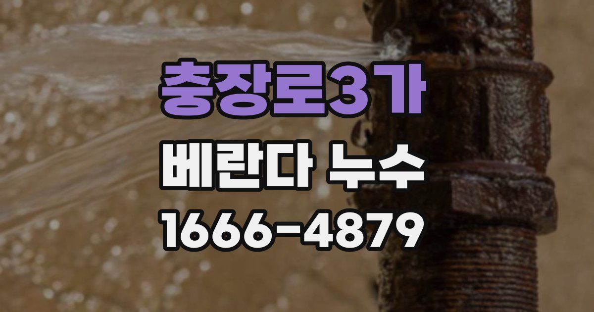 충장로3가 베란다 누수