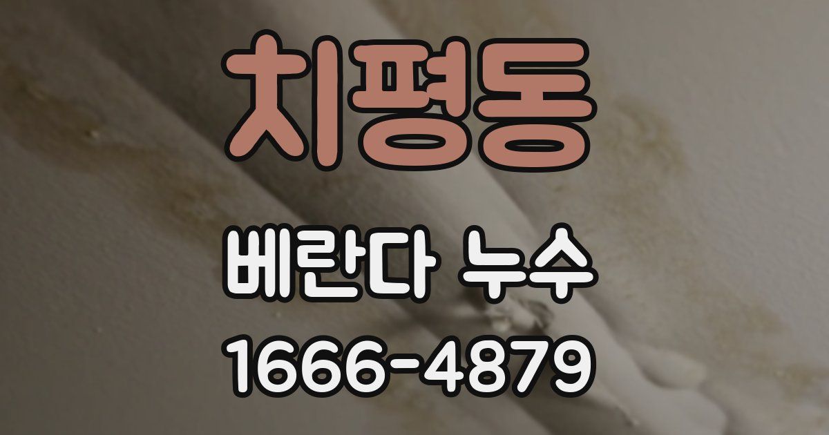 치평동 베란다 누수