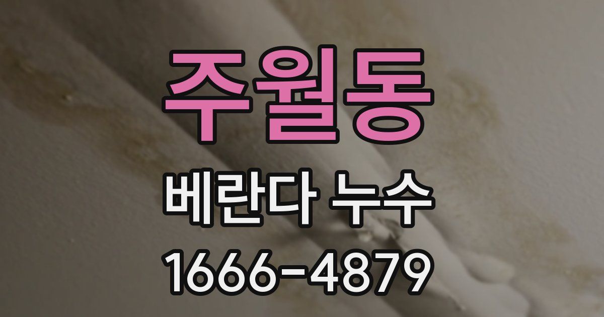 주월동 베란다 누수