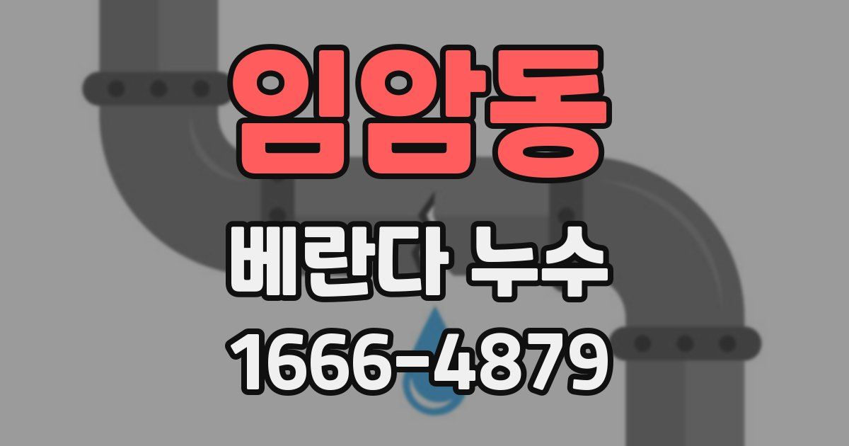 임암동 베란다 누수