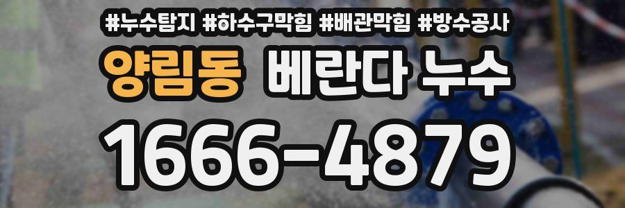 양림동 베란다 누수