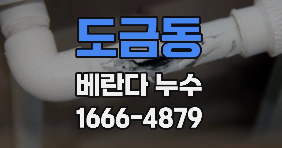 도금동 베란다 누수
