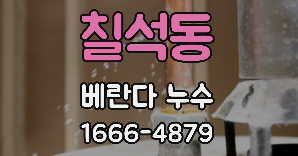 칠석동 베란다 누수