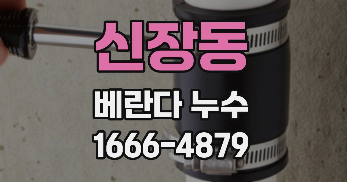 신장동 베란다 누수