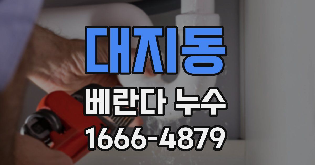 대지동 베란다 누수