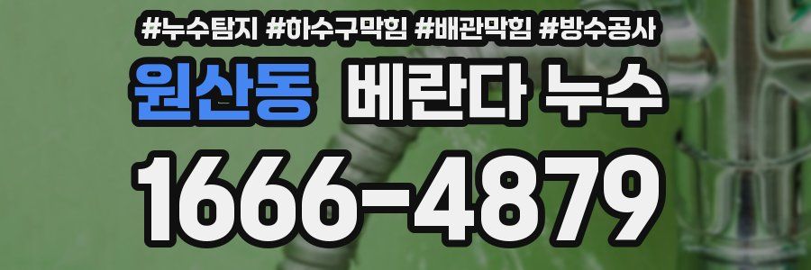 원산동 베란다 누수