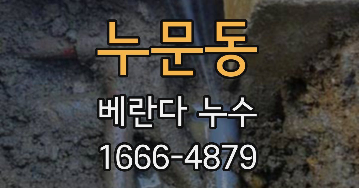누문동 베란다 누수