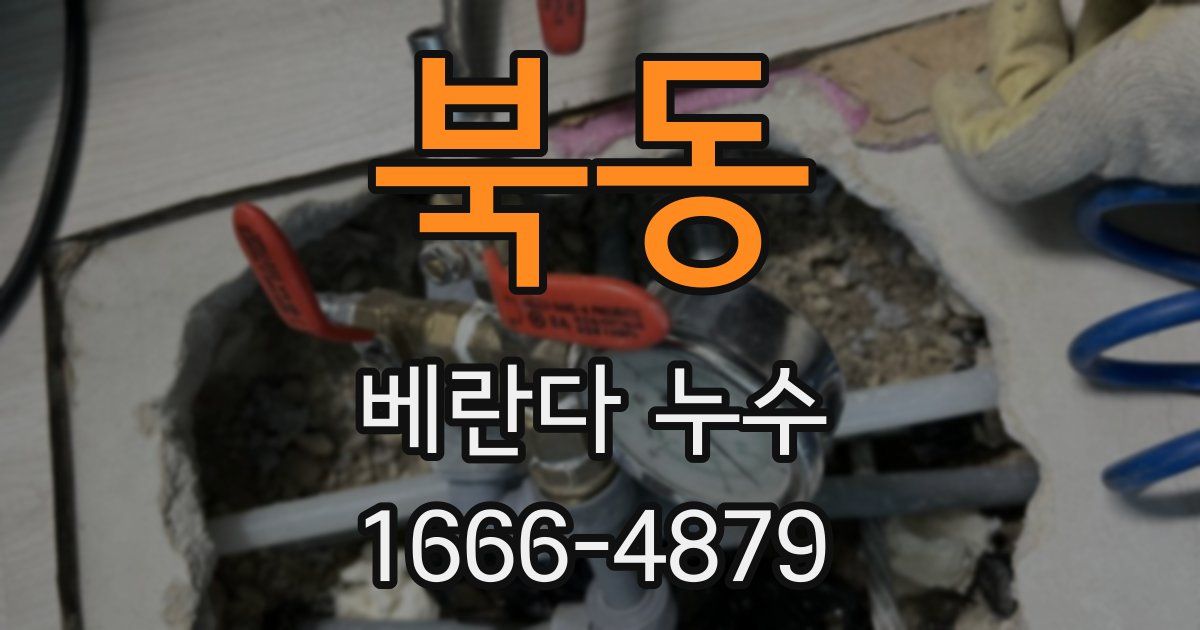 북동 베란다 누수