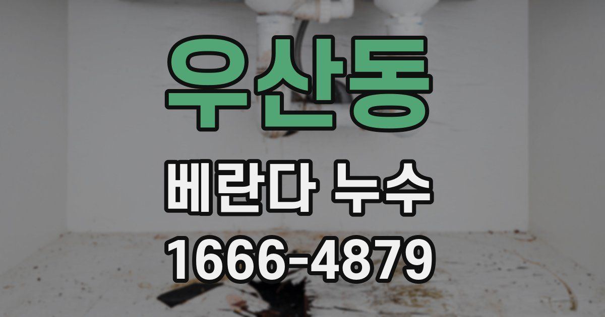 우산동 베란다 누수