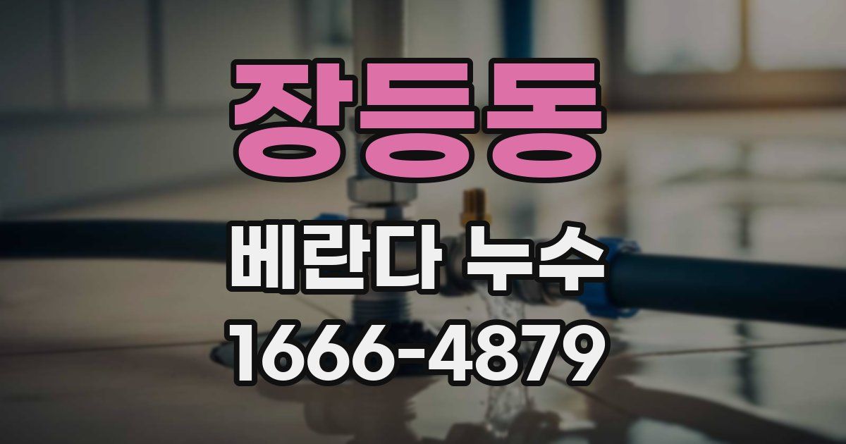 장등동 베란다 누수