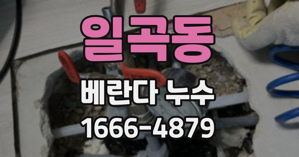 일곡동 베란다 누수