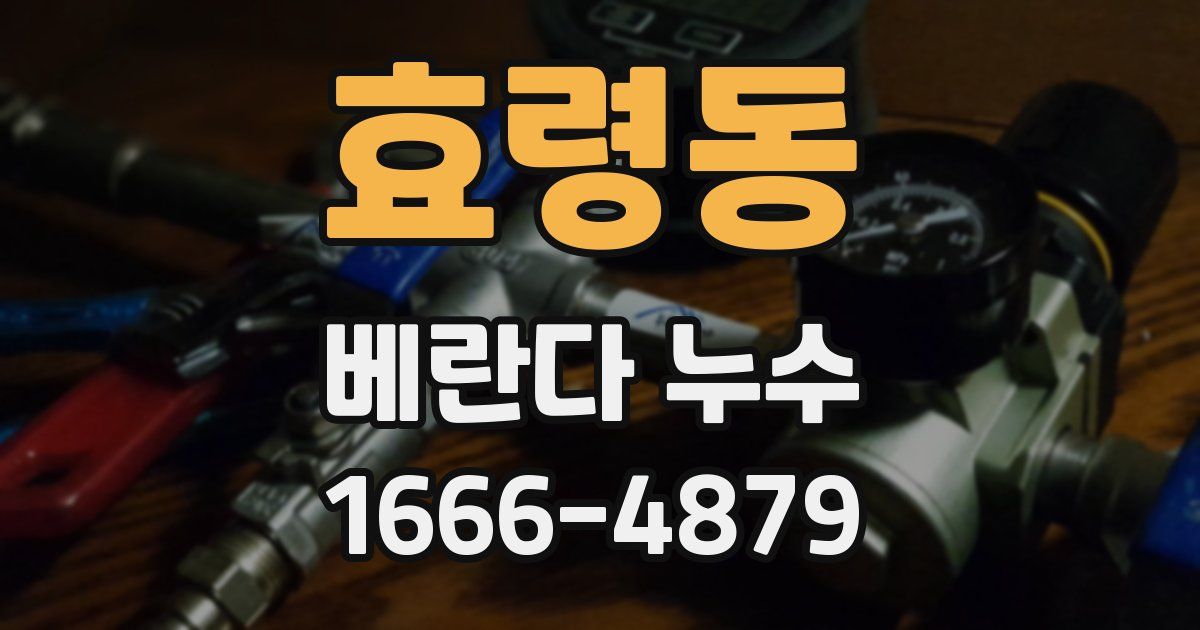 효령동 베란다 누수