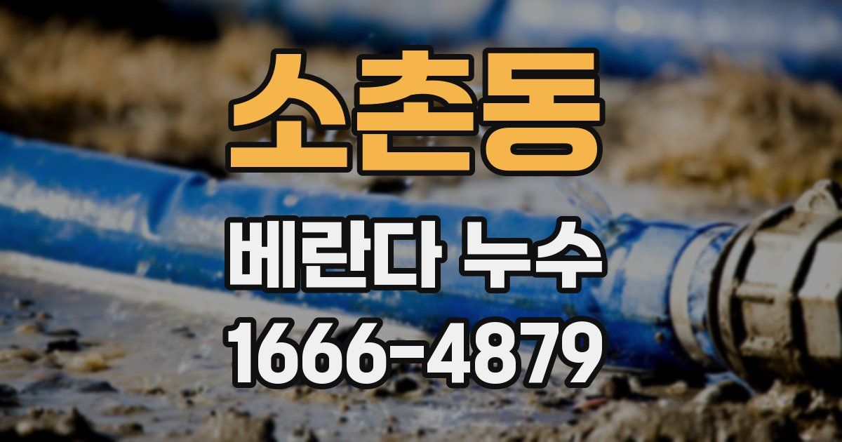 소촌동 베란다 누수