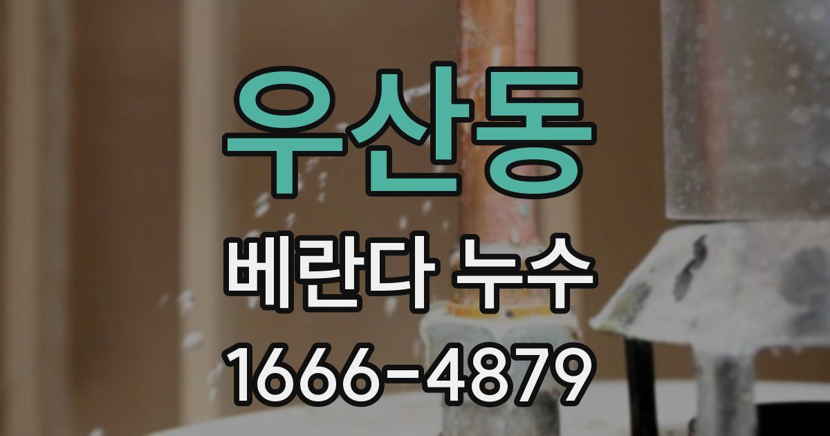 우산동 베란다 누수