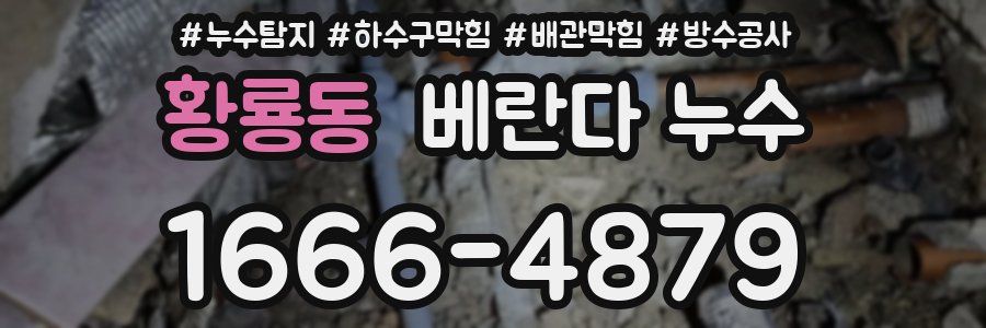 황룡동 베란다 누수