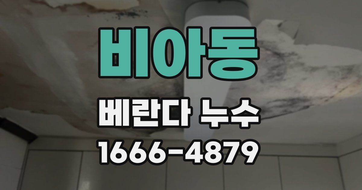 비아동 베란다 누수