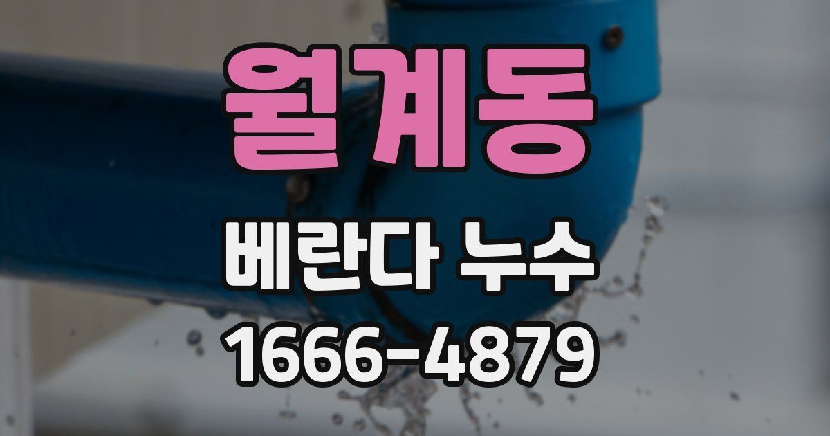 월계동 베란다 누수