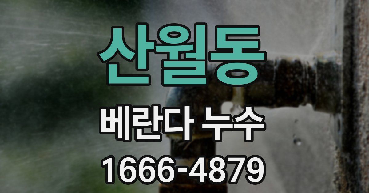 산월동 베란다 누수