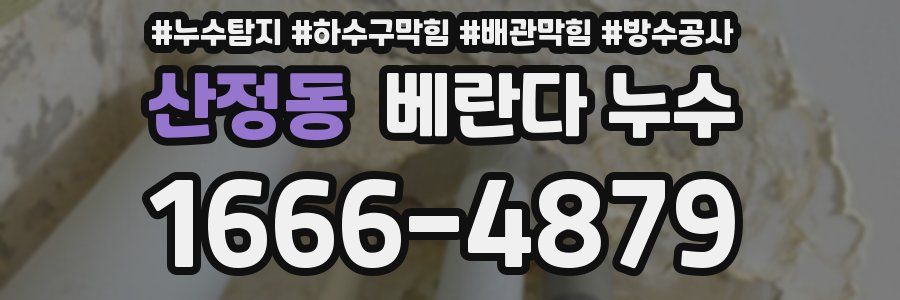 산정동 베란다 누수