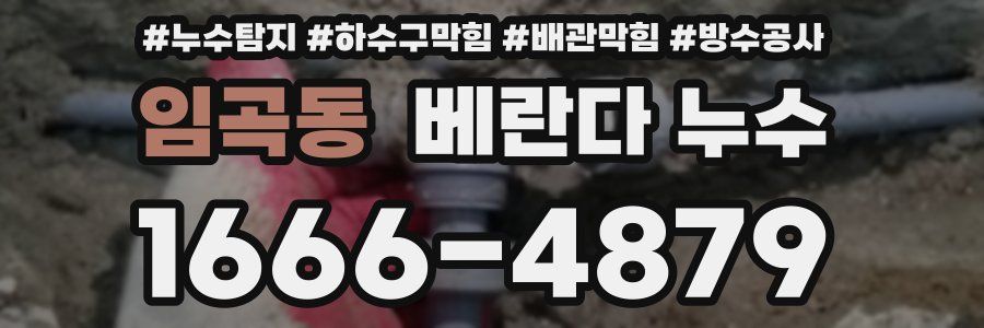 임곡동 베란다 누수