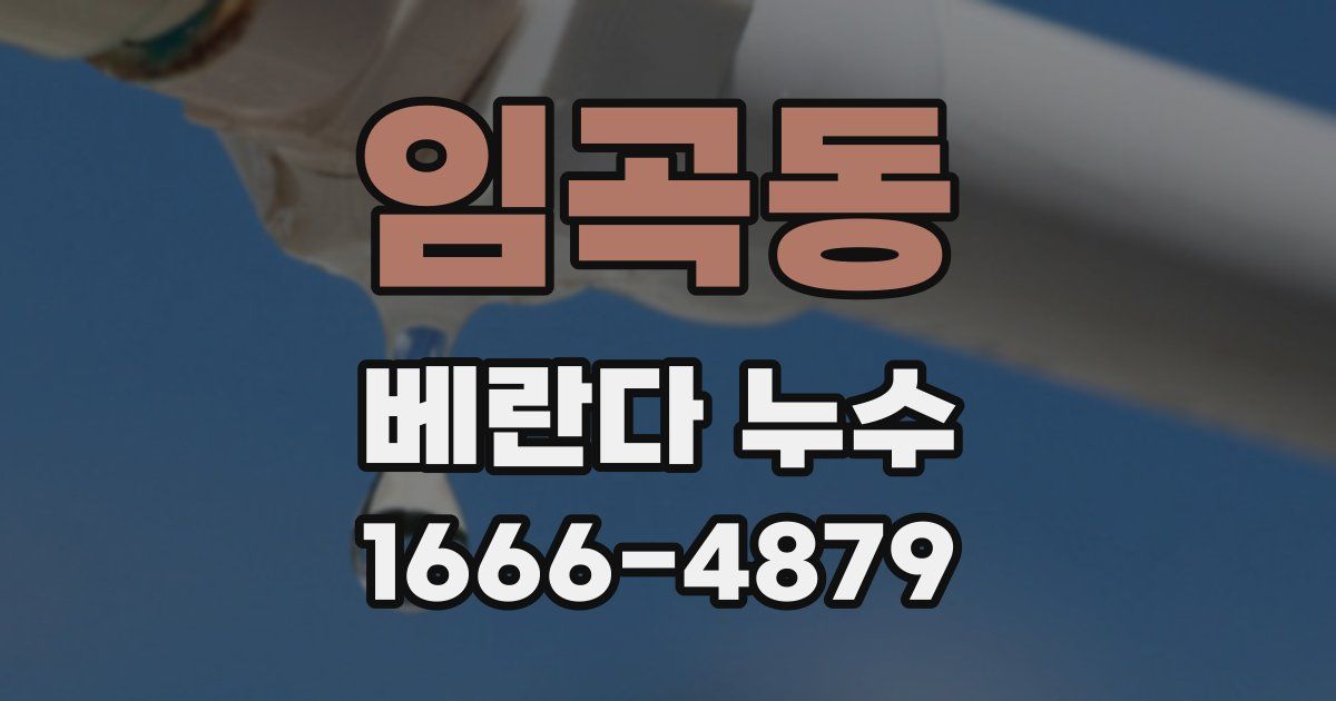 임곡동 베란다 누수