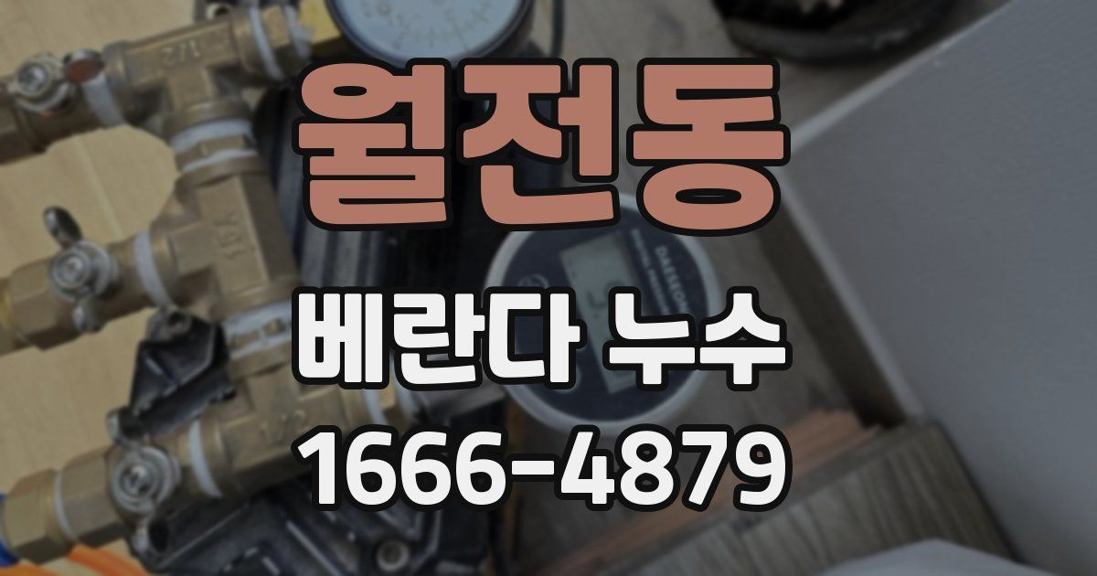 월전동 베란다 누수