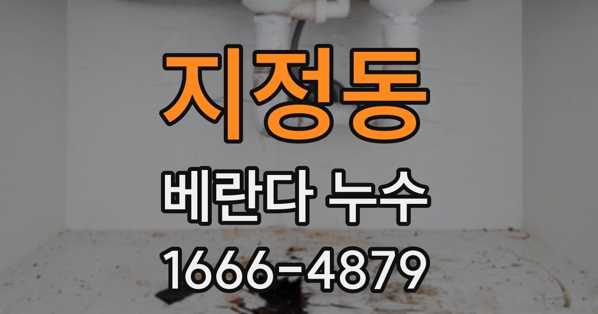 지정동 베란다 누수