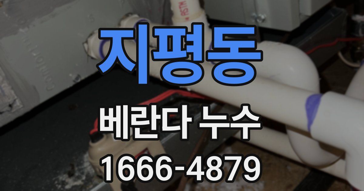 지평동 베란다 누수