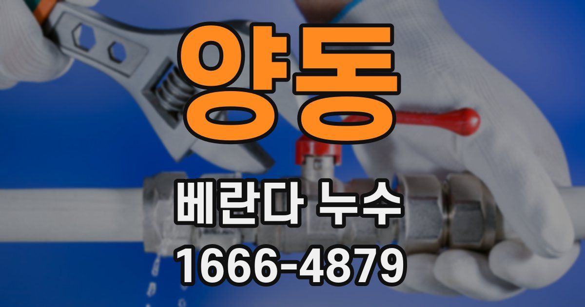 양동 베란다 누수