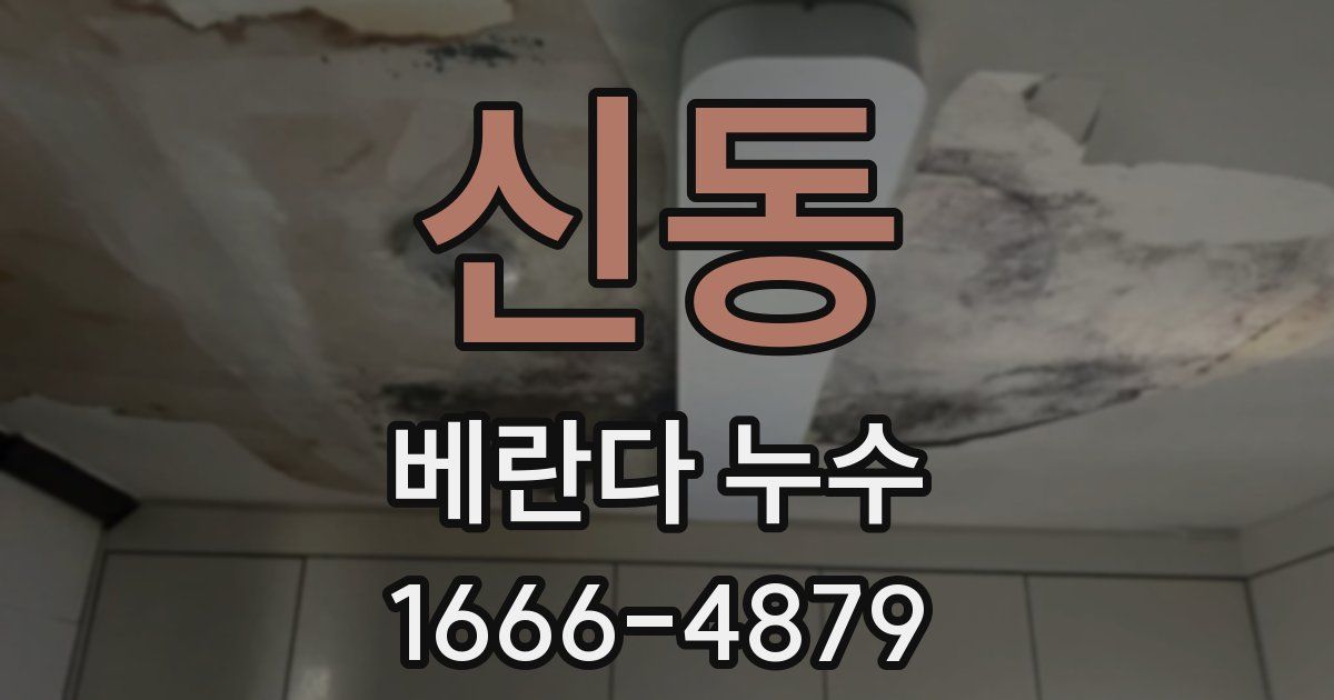 신동 베란다 누수
