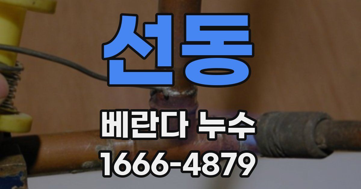 선동 베란다 누수