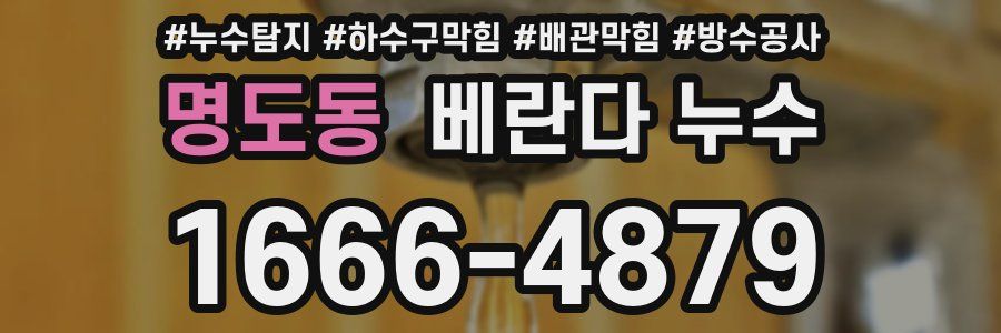명도동 베란다 누수
