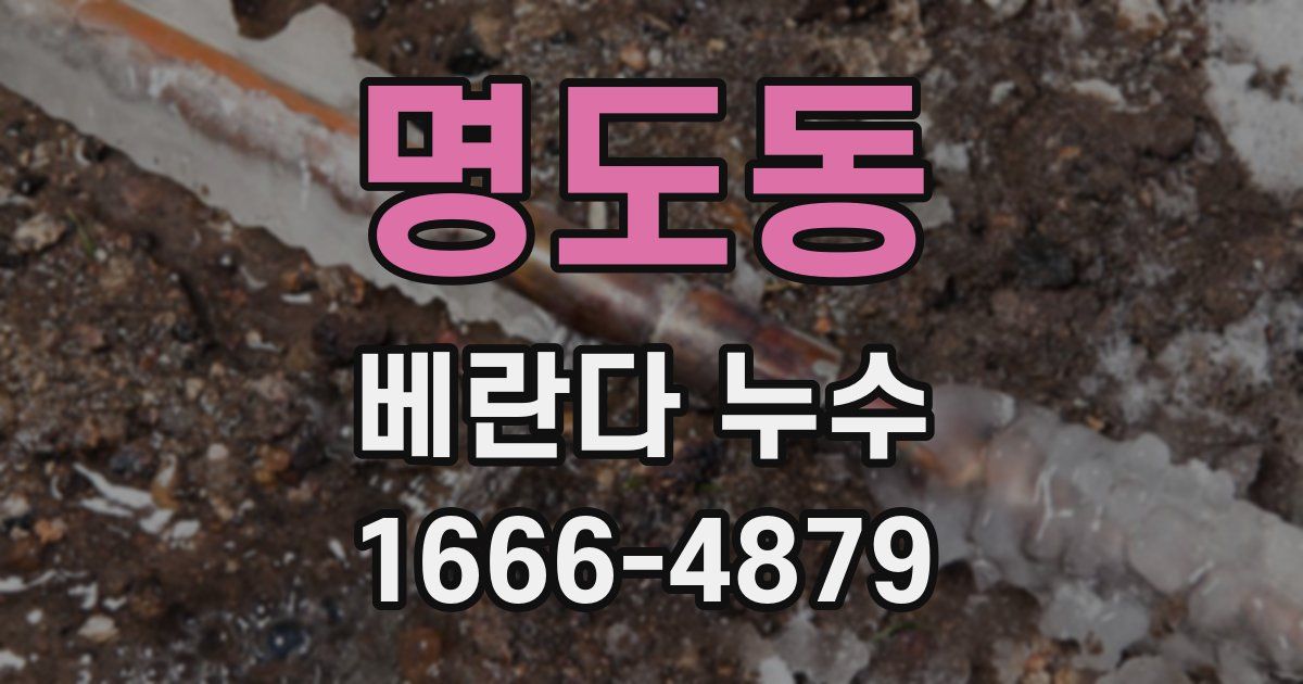 명도동 베란다 누수