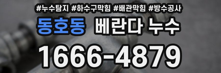 동호동 베란다 누수