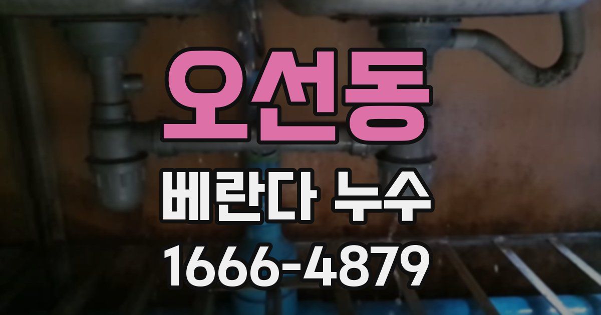 오선동 베란다 누수