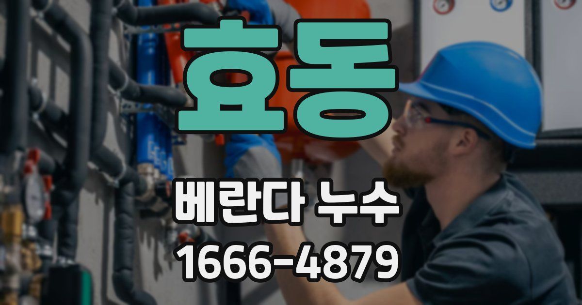 효동 베란다 누수