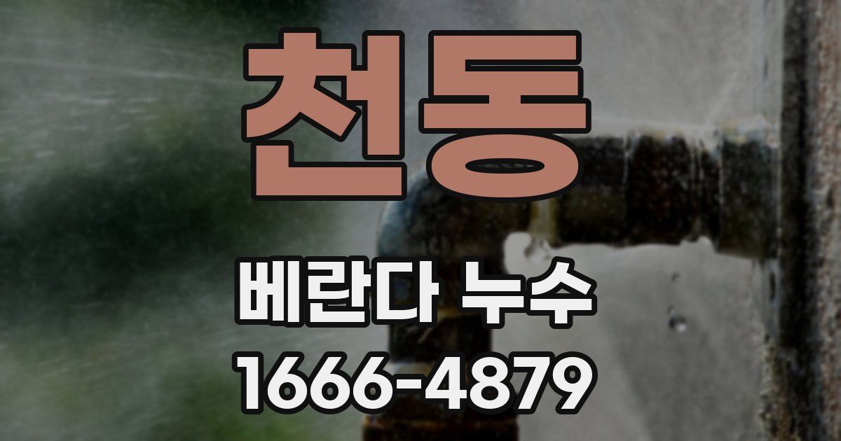 천동 베란다 누수