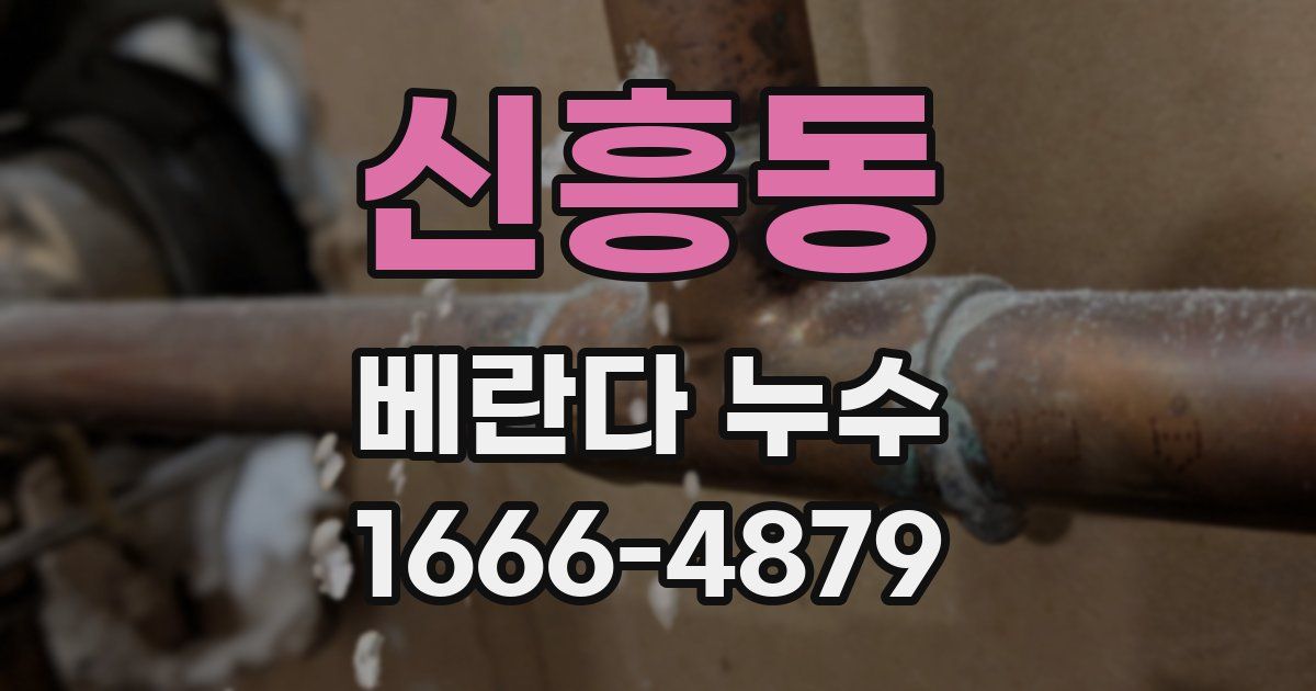 신흥동 베란다 누수