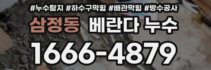 삼정동 베란다 누수