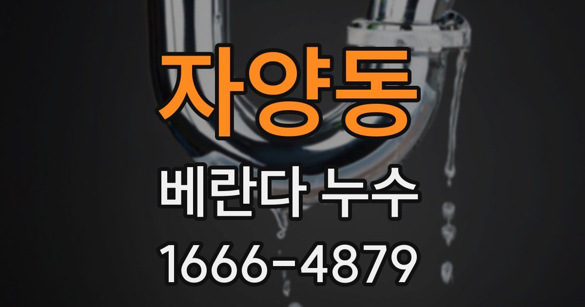 자양동 베란다 누수