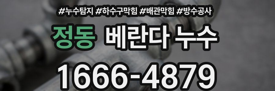 정동 베란다 누수