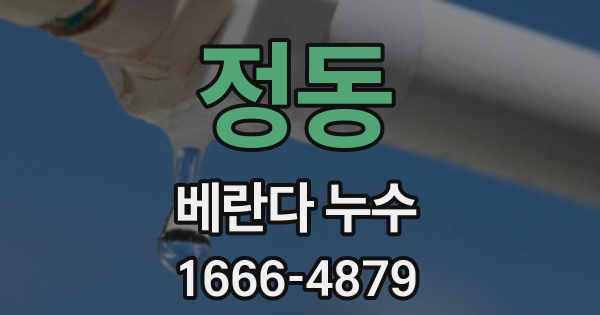 정동 베란다 누수